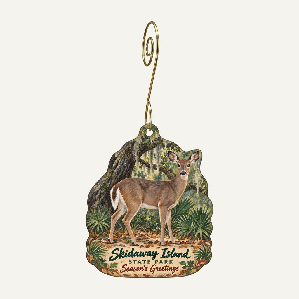 Skidaway Island State Park Christmas custom wood ornament OC1044 hanging on hook