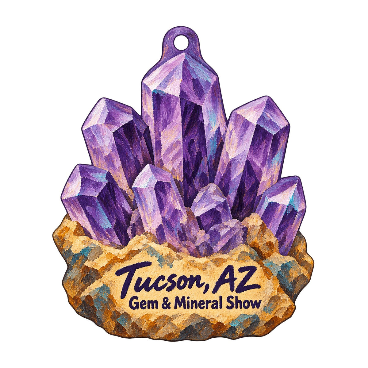 Instrumental Music Center Town Icon custom wood ornament OC1057 on white
