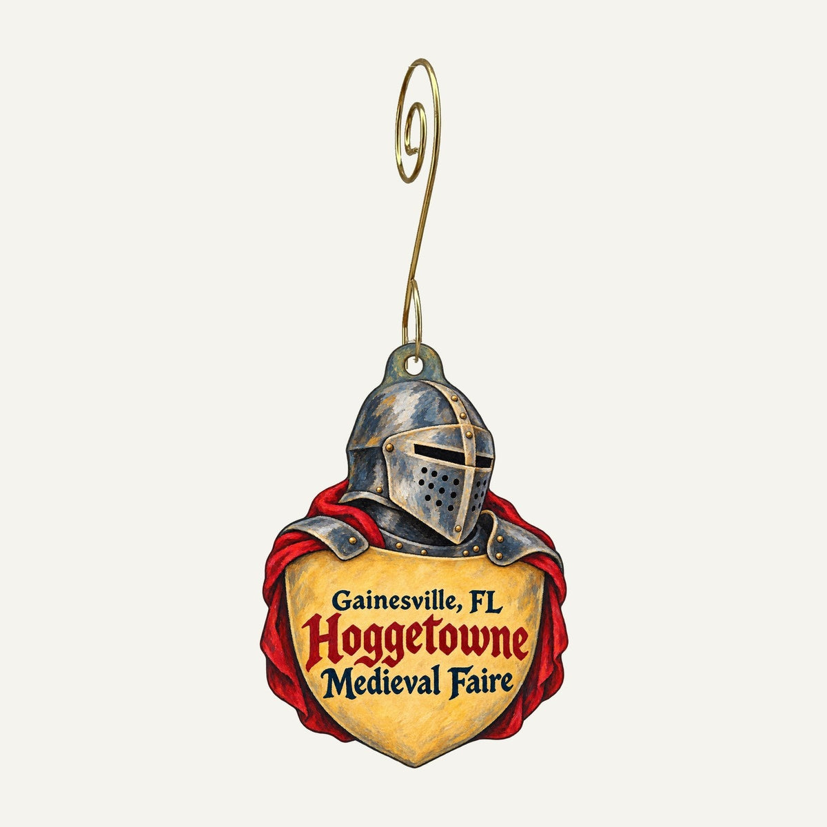 Florida Museum of Natural History Store Town Icon custom wood ornament OC1063 hanging on hook