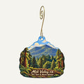 Muir Woods Trading Company Town Icon custom wood ornament OC106 hanging on hook