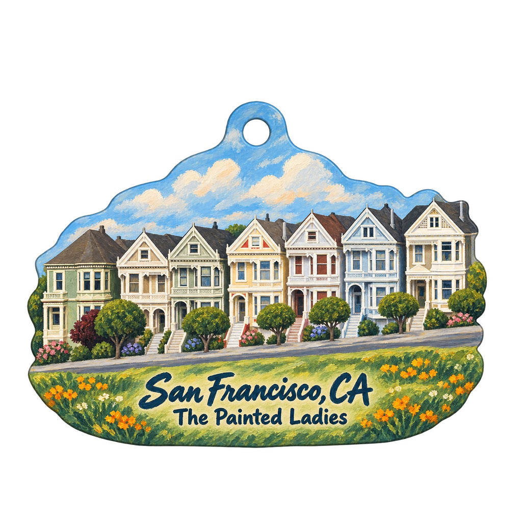 Local Take Town Icon custom wood ornament OC1072 on white