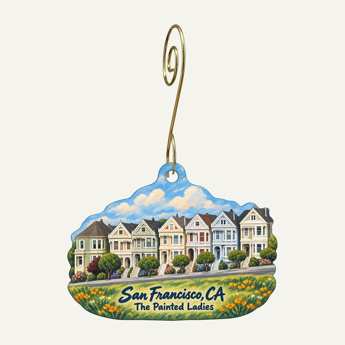 Local Take Town Icon custom wood ornament OC1072 hanging on hook
