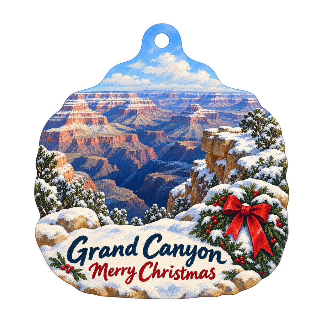 Xanterra - Tusayan Trading Post Christmas custom wood ornament OC1086 on white