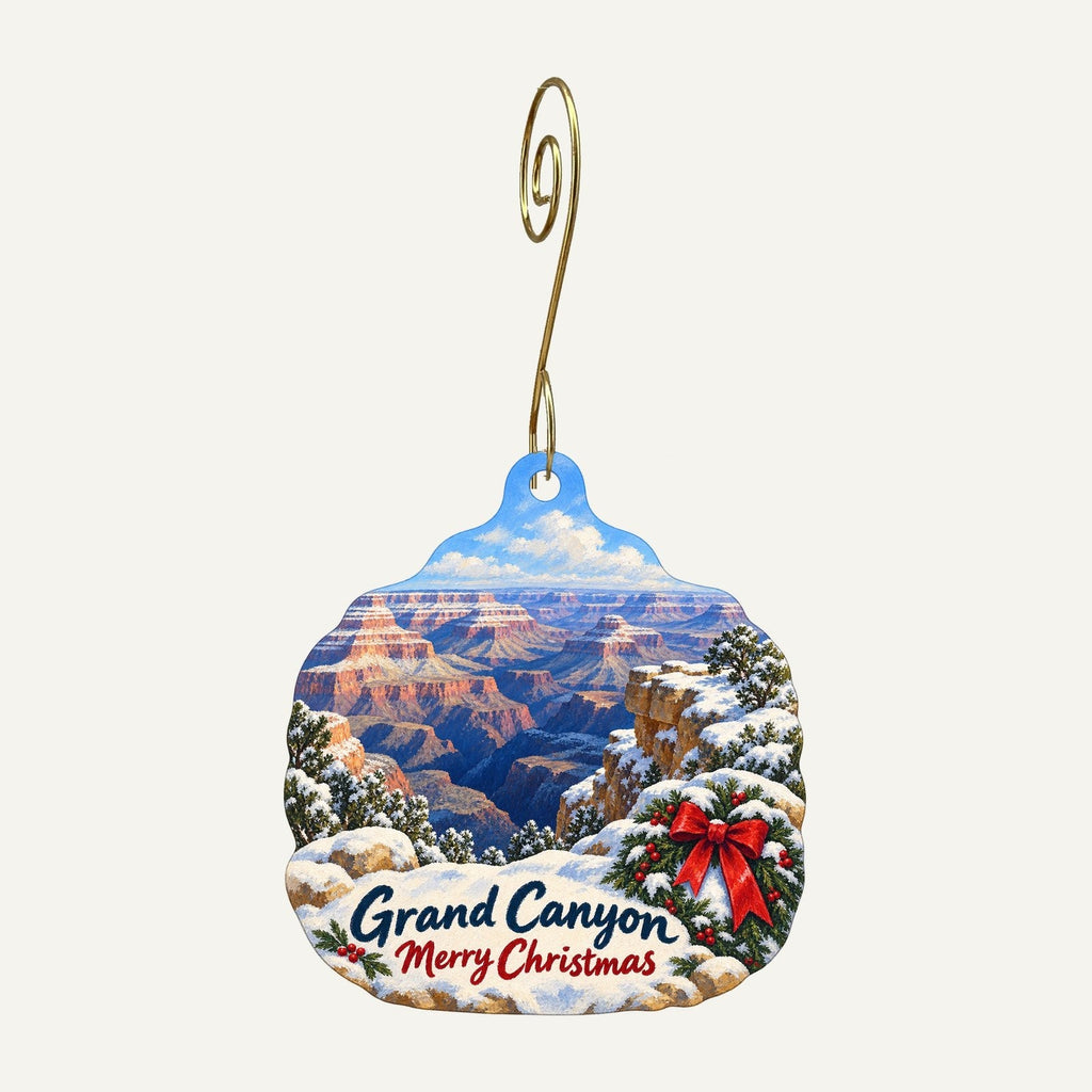 Xanterra - Tusayan Trading Post Christmas custom wood ornament OC1086 hanging on hook