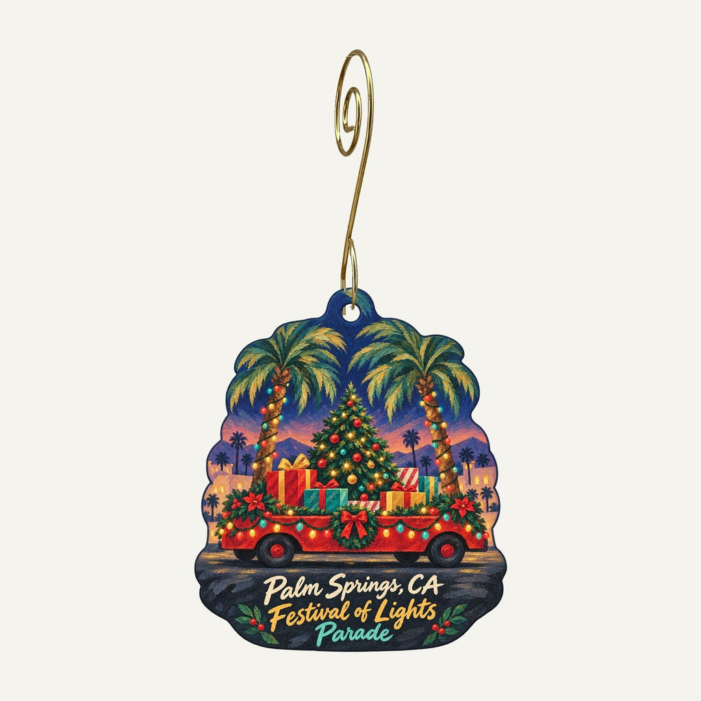 Sazzy's Galleria, Inc. Christmas custom wood ornament OC1107 hanging on hook