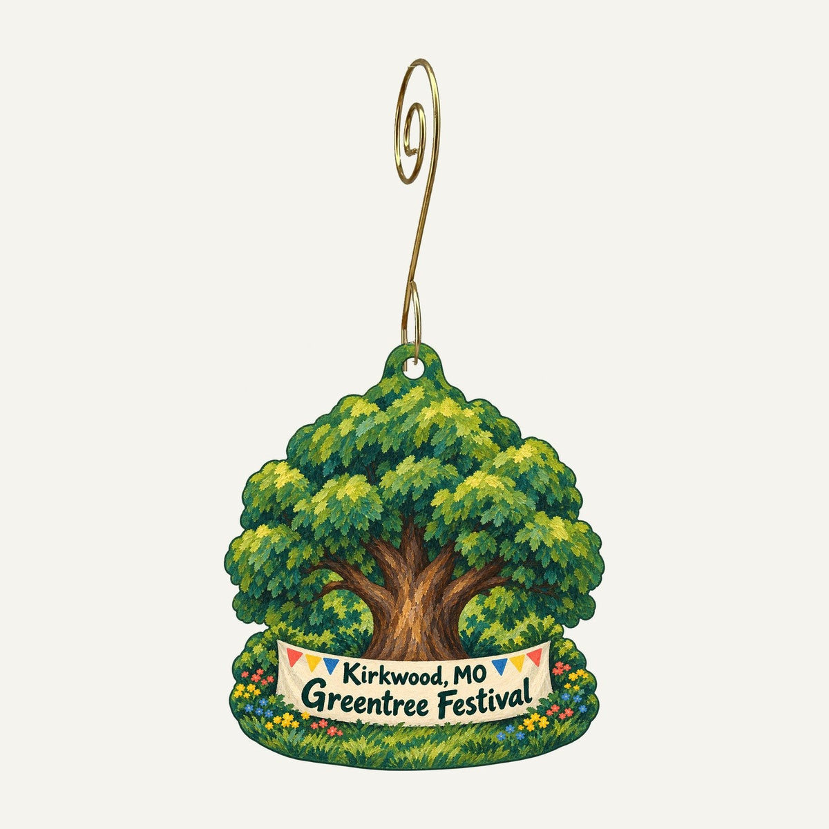Summit Produce at Kirkwood Farmers Market Town Icon custom wood ornament OC1135 hanging on hook