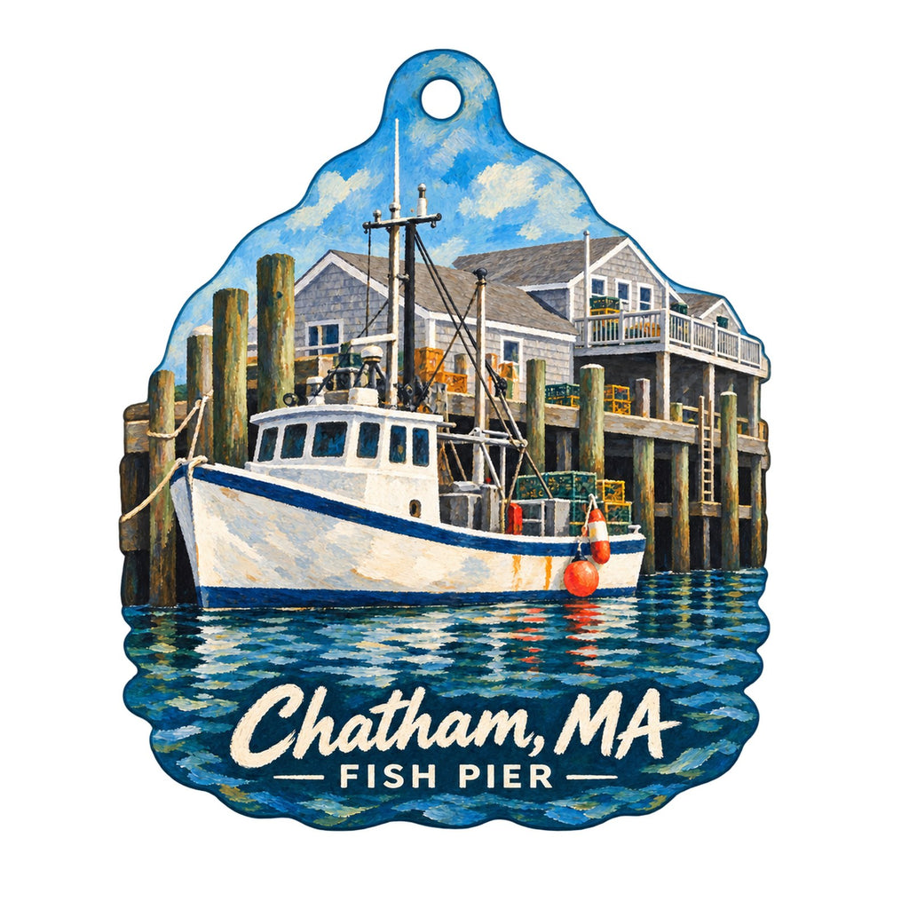 Yankee Ingenuity Town Icon custom wood ornament OC1153 on white