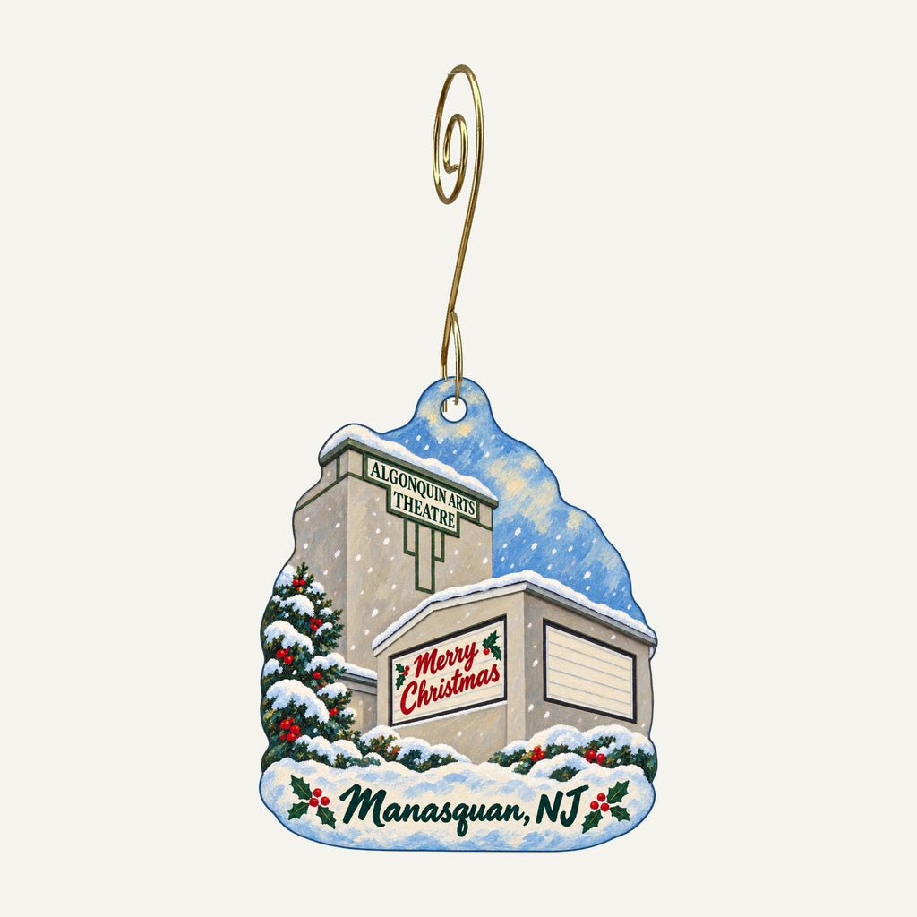 The Beauty Store & Salon Christmas custom wood ornament OC1161 hanging on hook