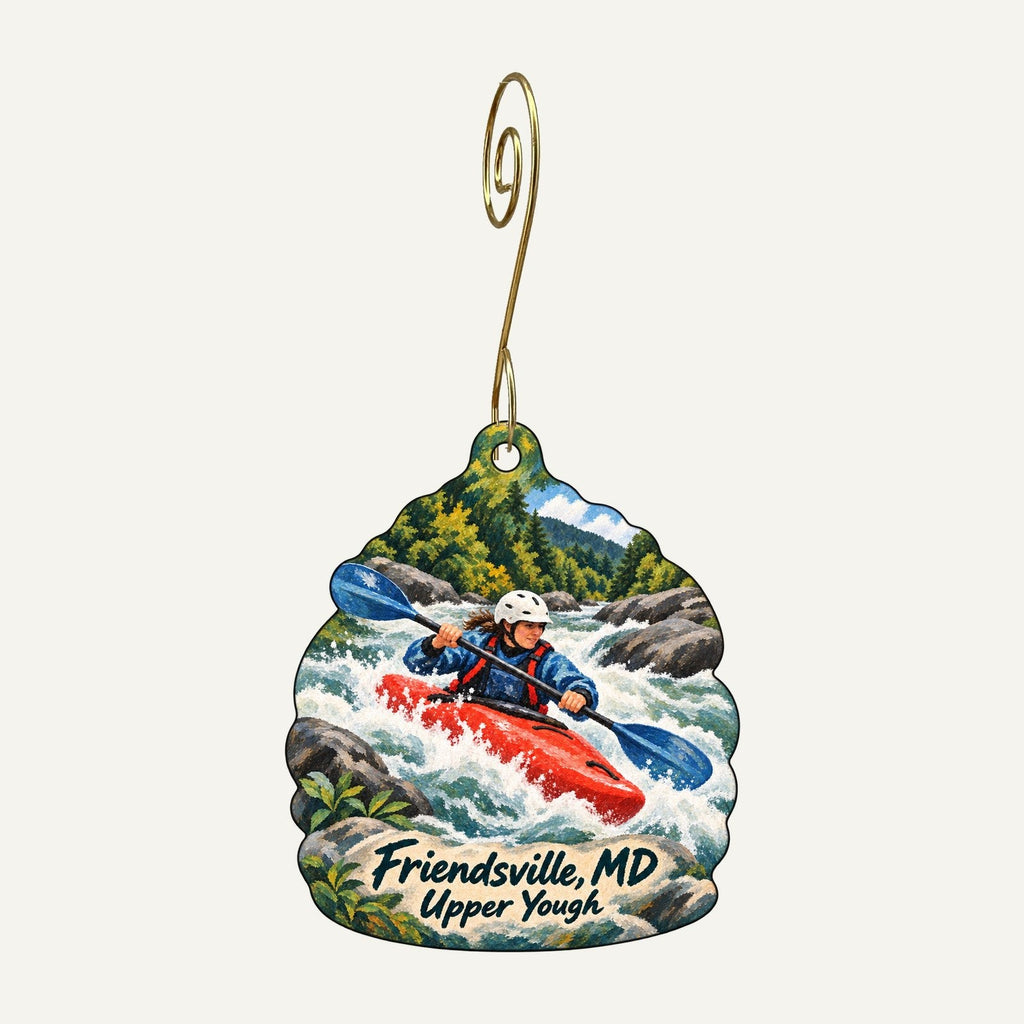 Schoolhouse Earth Town Icon custom wood ornament OC1171 hanging on hook