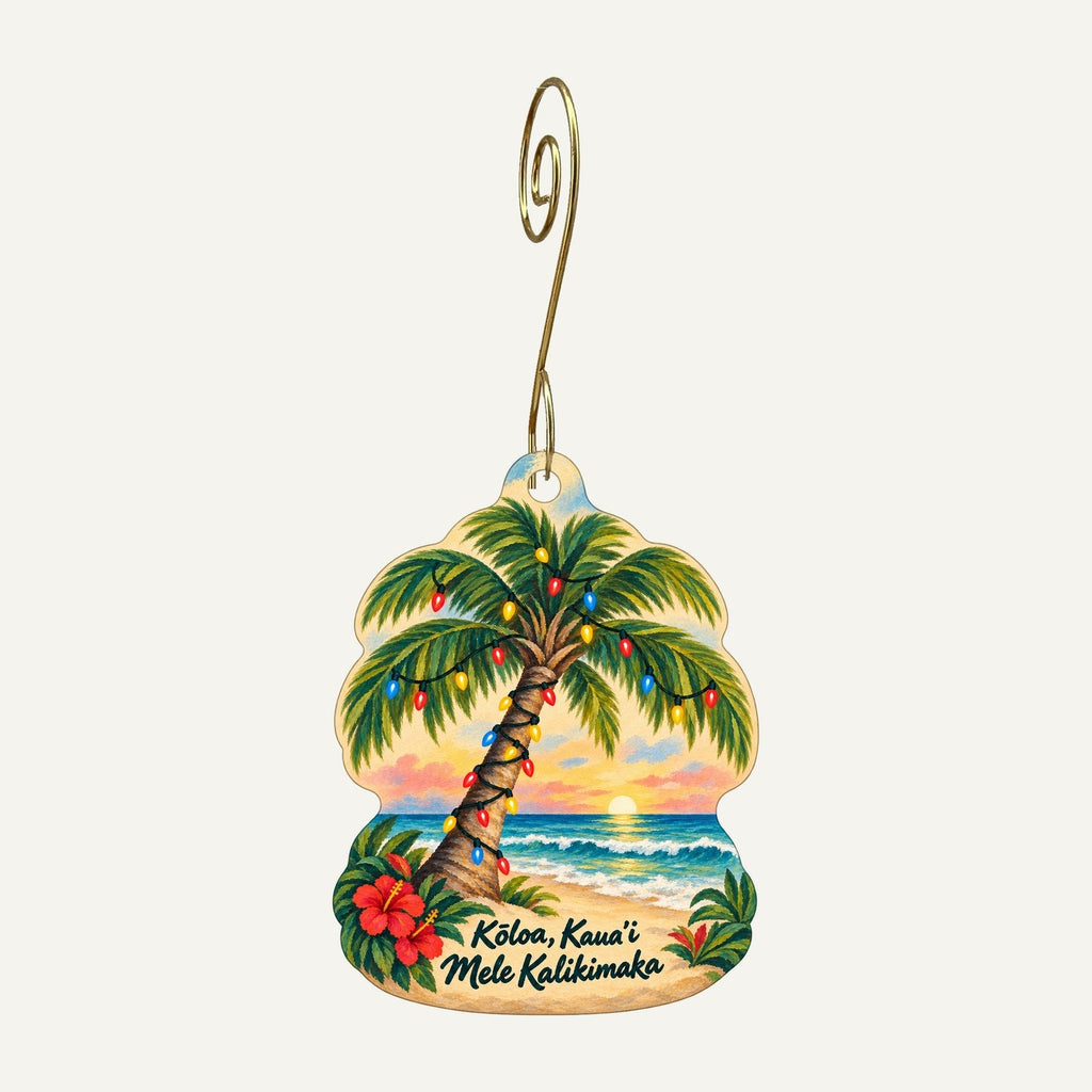 IEELEPHANT21 Christmas custom wood ornament OC1173 hanging on hook