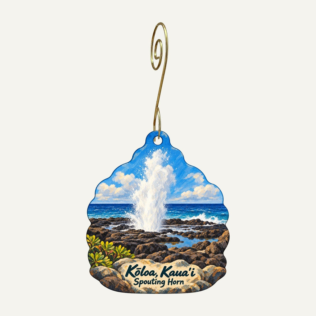 IEELEPHANT21 Town Icon custom wood ornament OC1174 hanging on hook