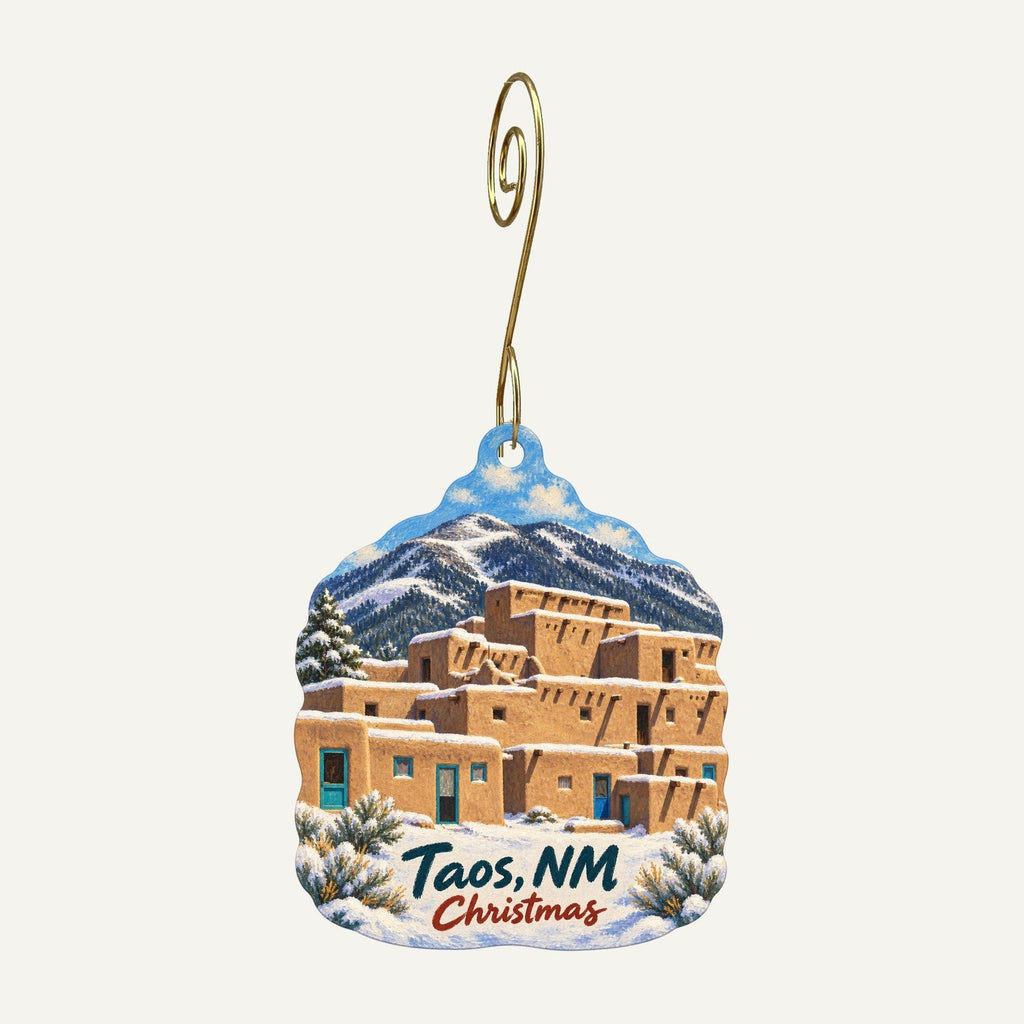 Seconds Eco Store Christmas custom wood ornament OC117 hanging on hook