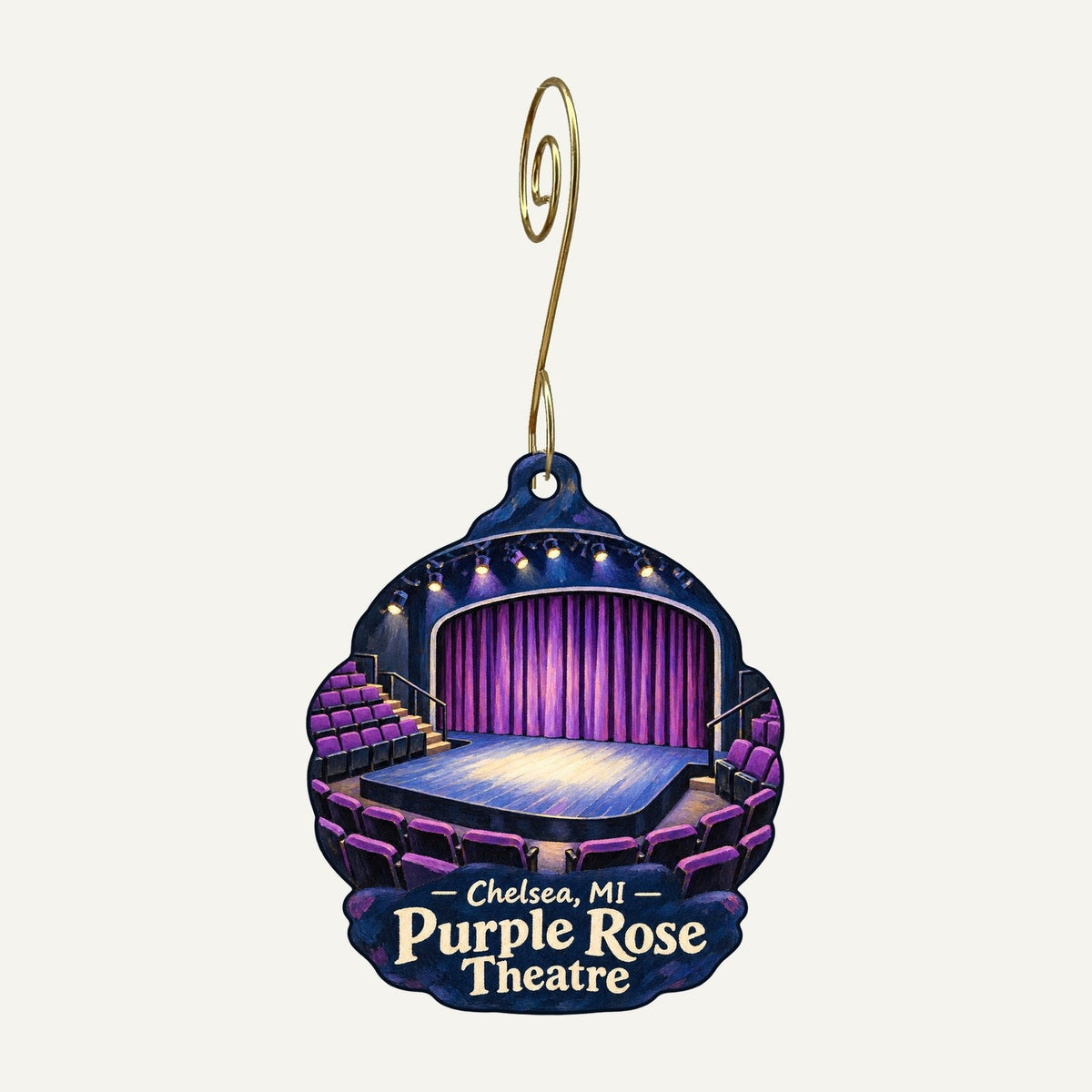 Bumbles Dry Goods Town Icon custom wood ornament OC1186 hanging on hook