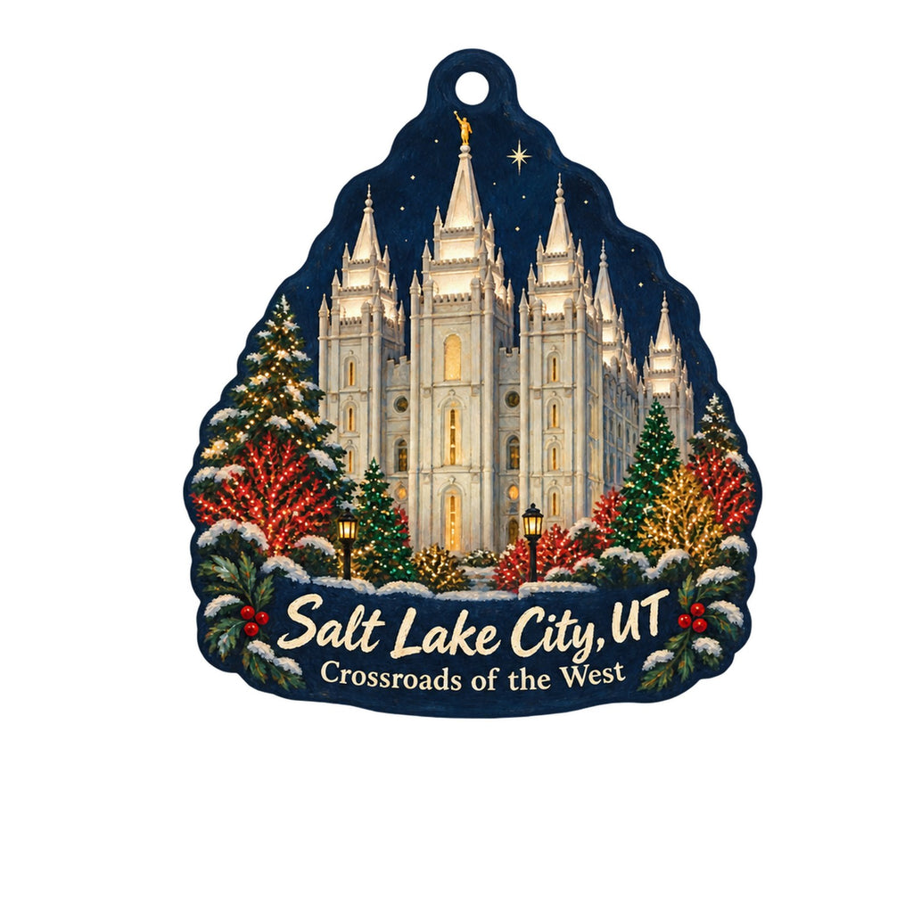 Spark Christmas custom wood ornament OC1194 on white