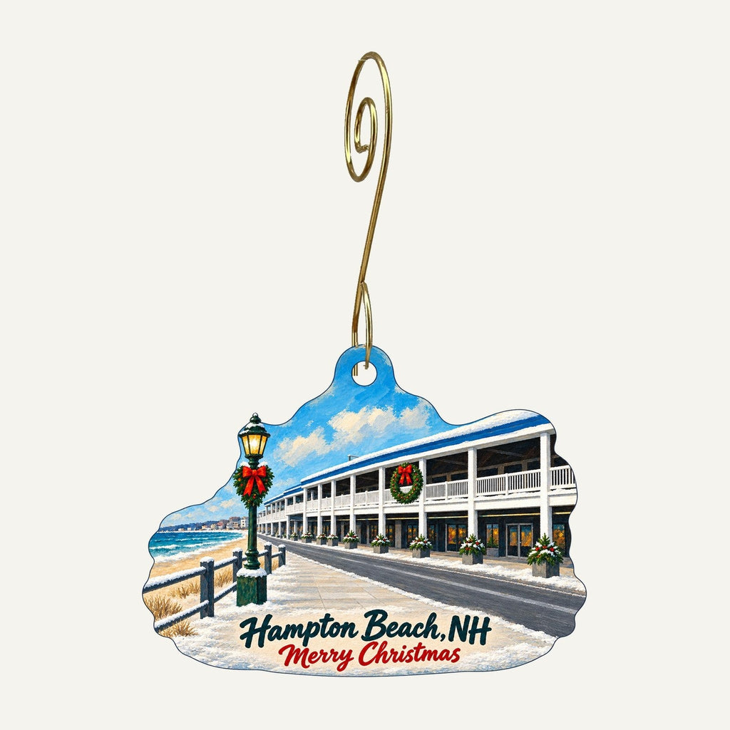 Zinnia Jewelry Christmas custom wood ornament OC1197 hanging on hook
