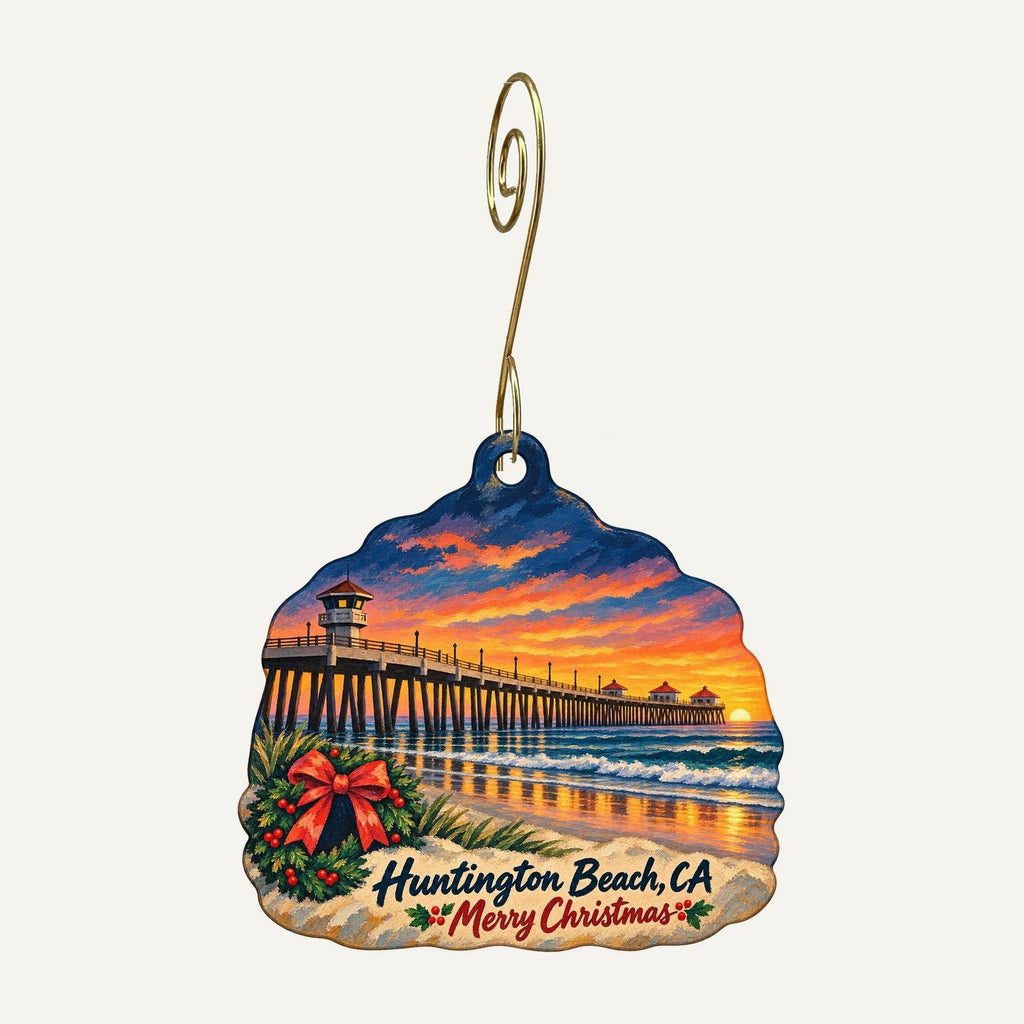 Crown Ace Hardware Christmas custom wood ornament OC1215 hanging on hook