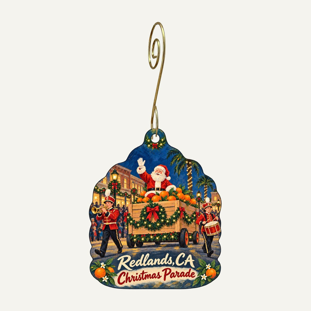 Feel Good Market Christmas custom wood ornament OC1218 hanging on hook