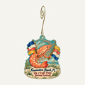 Cottonways Town Icon custom wood ornament OC121 hanging on hook