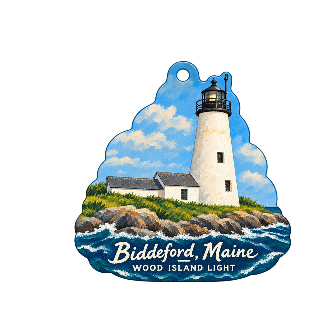SUGER Town Icon custom wood ornament OC1228 on white