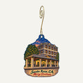 Copperfield's Books Christmas custom wood ornament OC123 hanging on hook
