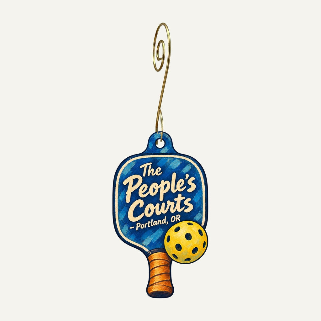 The People's Courts Logo custom wood ornament OC1241 hanging on hook
