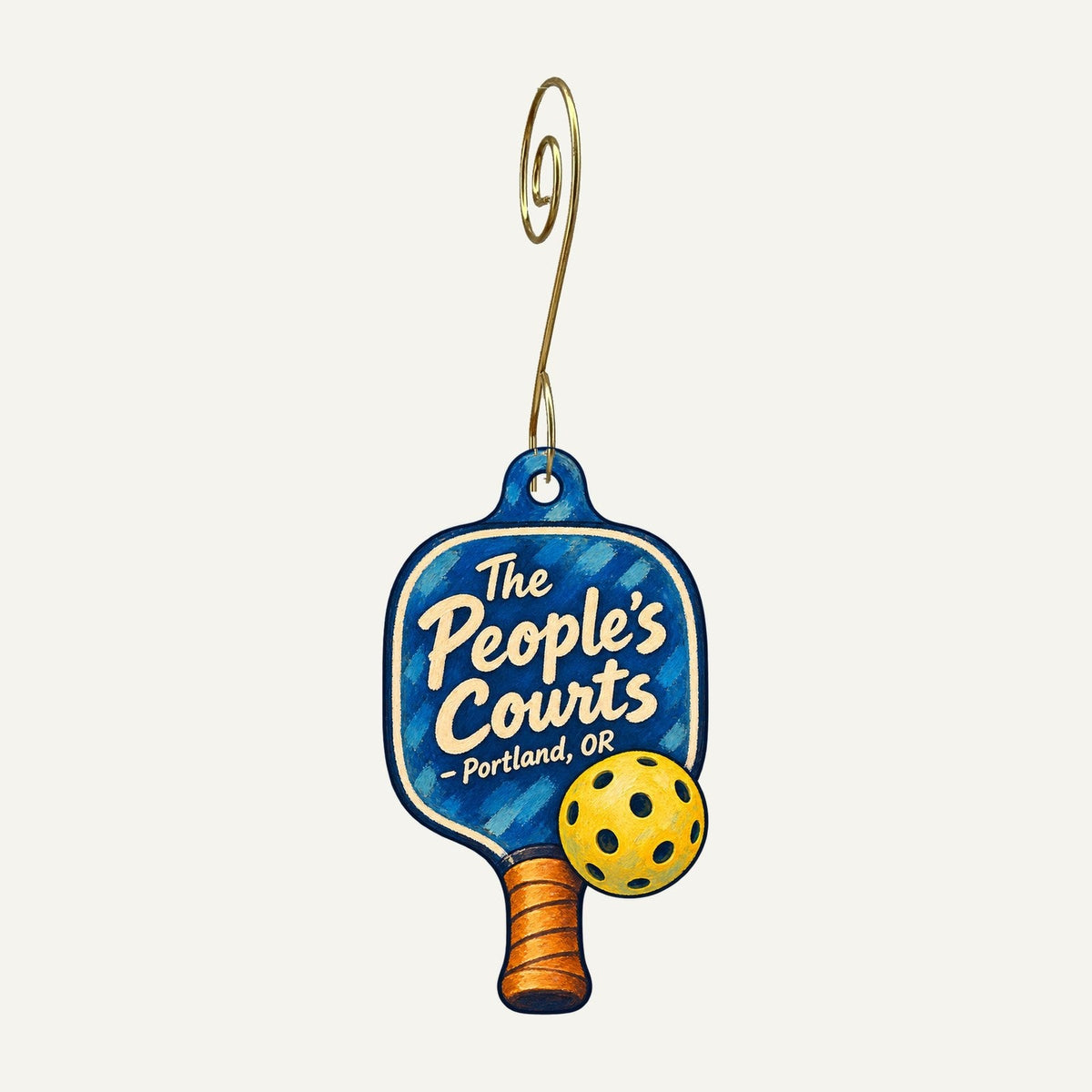 The People's Courts Logo custom wood ornament OC1241 hanging on hook