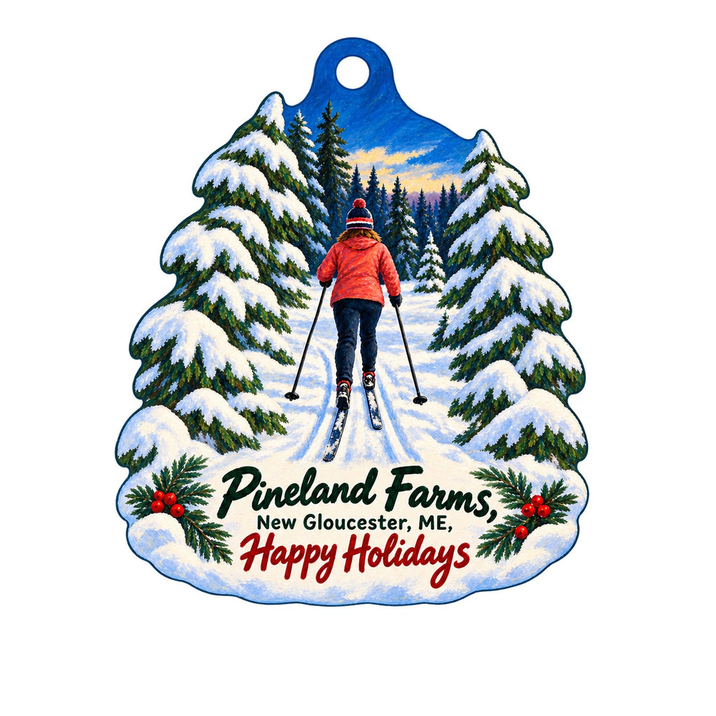 Pineland Farms Christmas custom wood ornament OC1254 on white