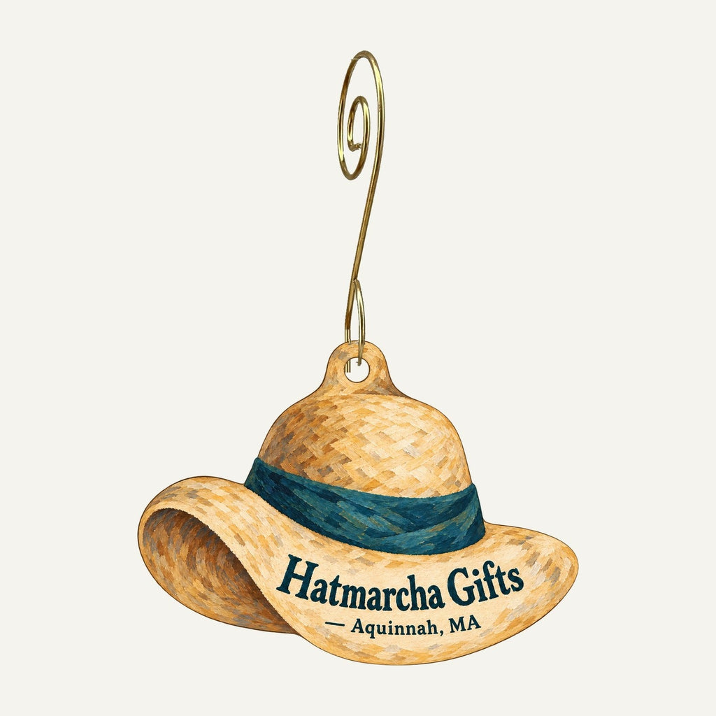 Hatmarcha Gifts Logo custom wood ornament OC1256 hanging on hook
