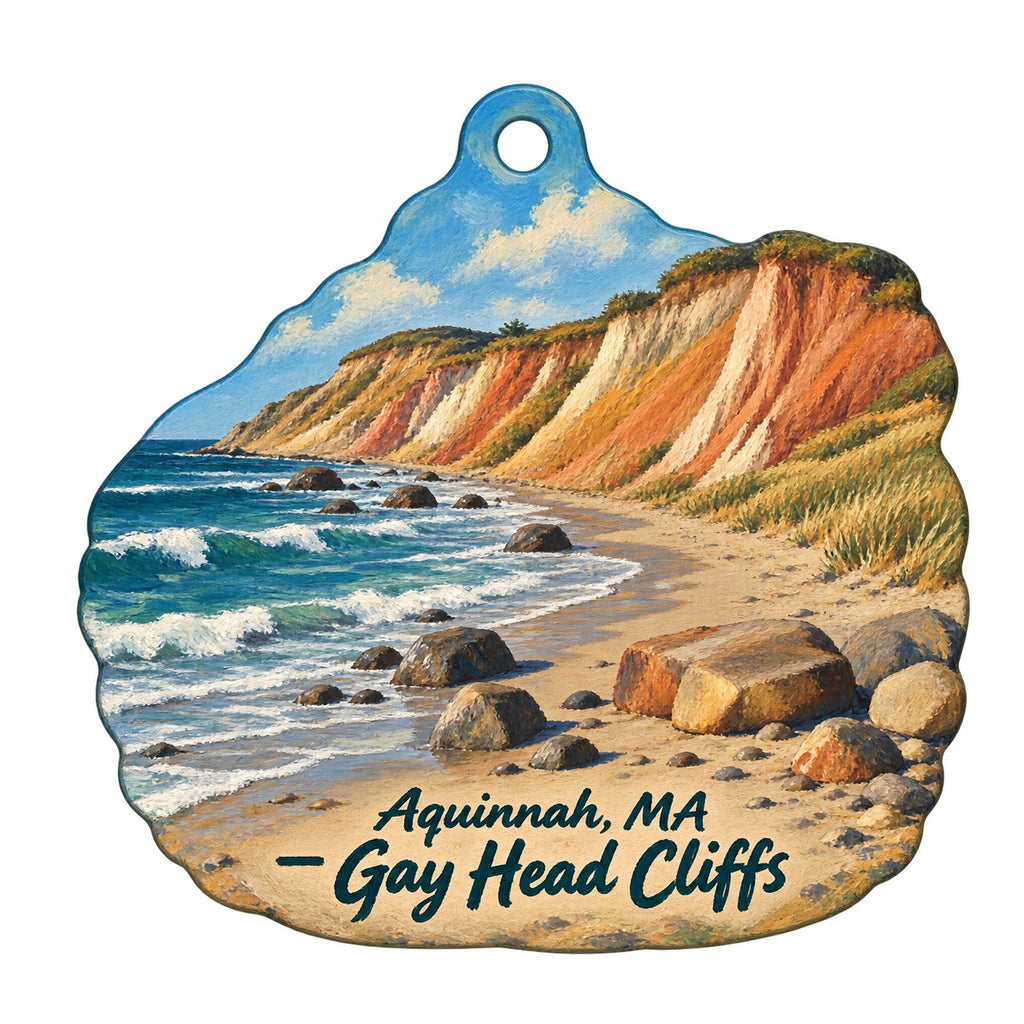 Hatmarcha Gifts Town Icon custom wood ornament OC1258 on white