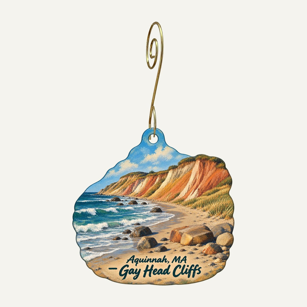 Hatmarcha Gifts Town Icon custom wood ornament OC1258 hanging on hook
