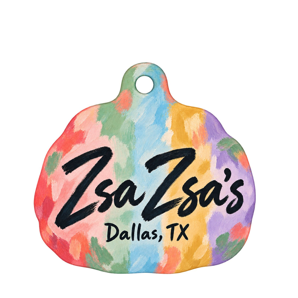 Zsa Zsa's Logo custom wood ornament OC1265 on white