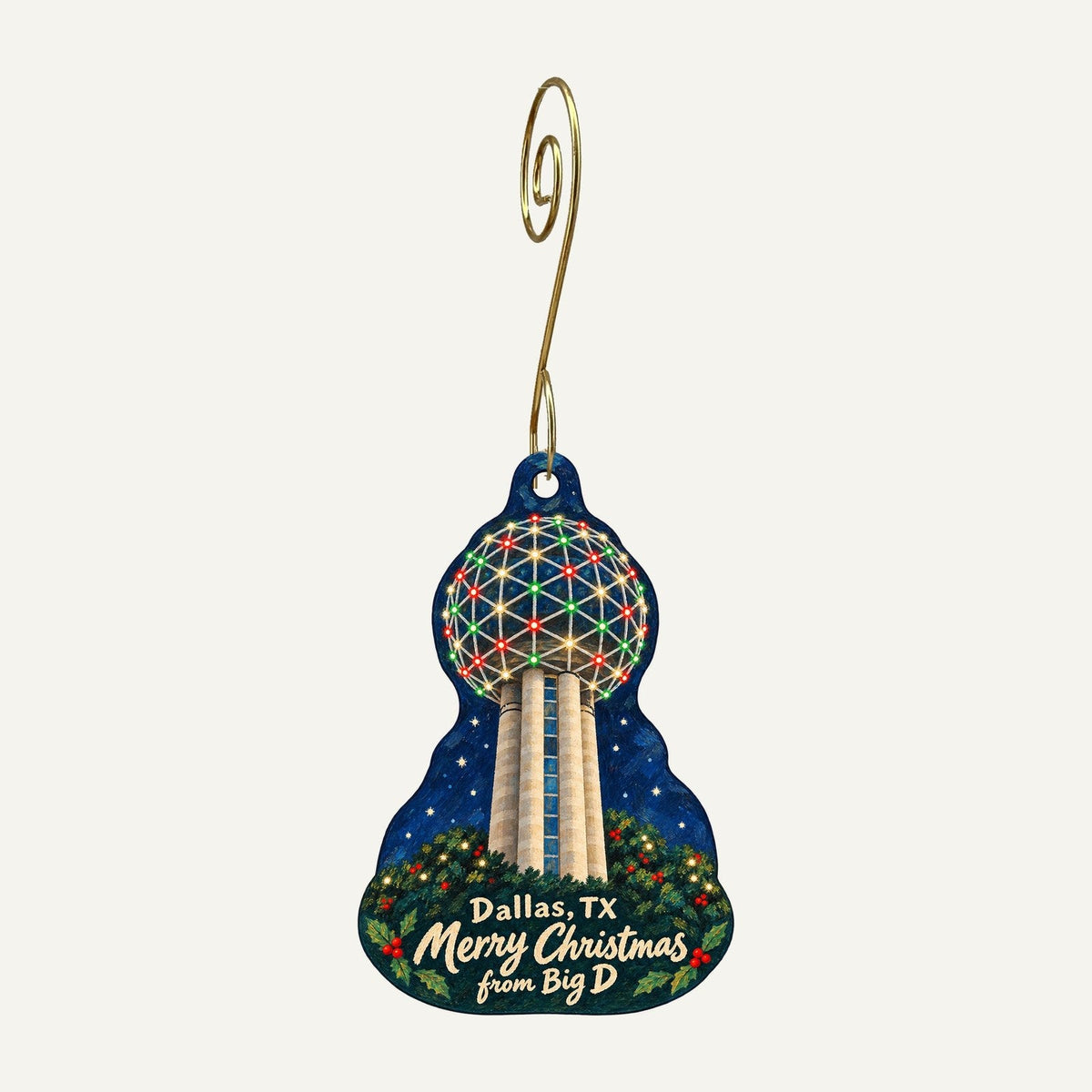Zsa Zsa's Christmas custom wood ornament OC1266 hanging on hook