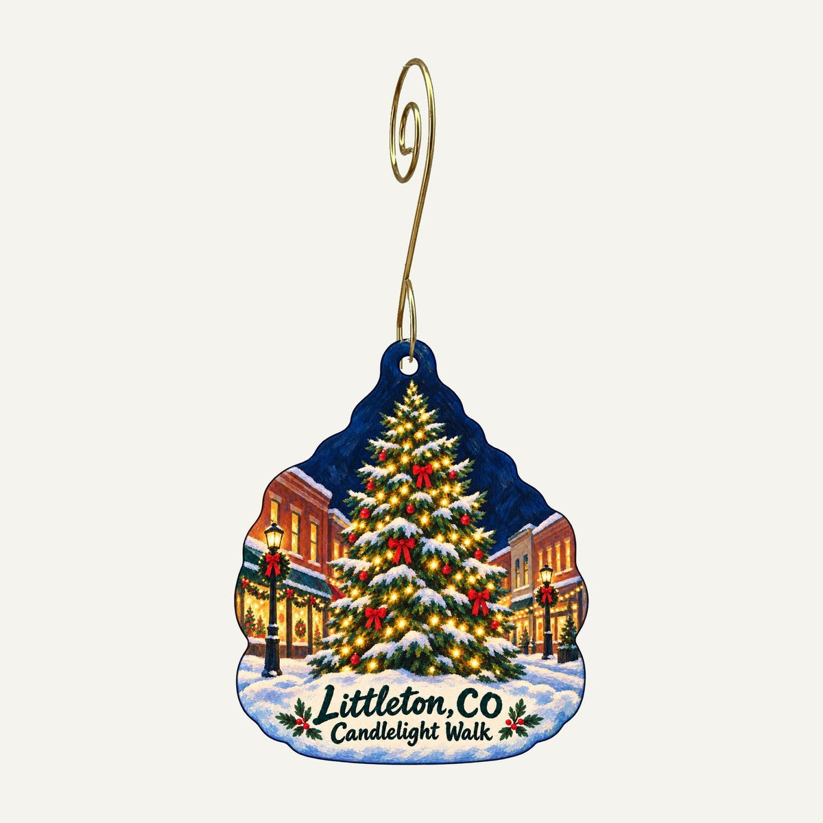 Jared's Nursery Gift and Garden Christmas custom wood ornament OC1275 hanging on hook