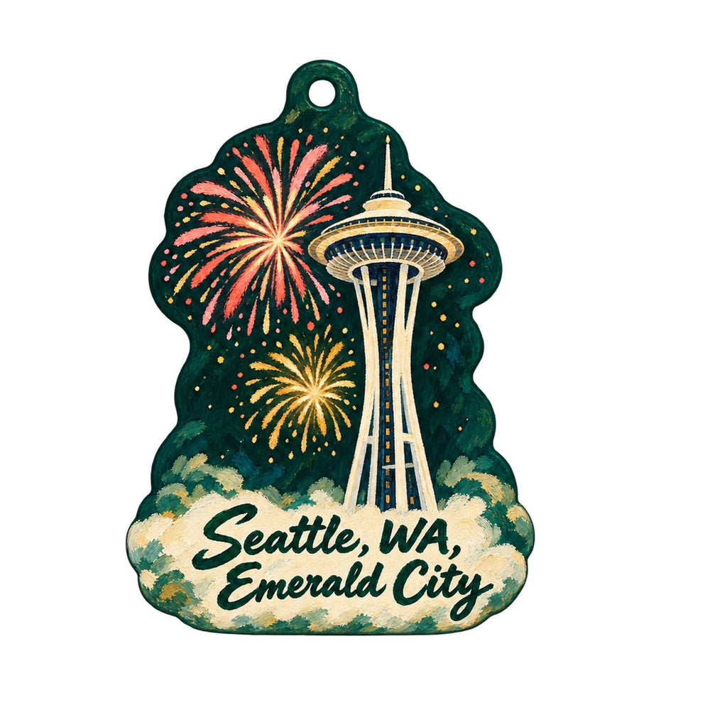 Dollz & Dames Town Icon custom wood ornament OC1297 on white