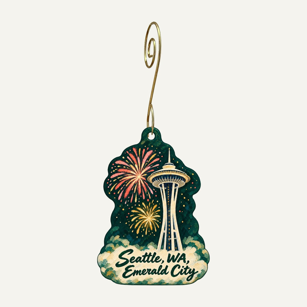 Dollz & Dames Town Icon custom wood ornament OC1297 hanging on hook