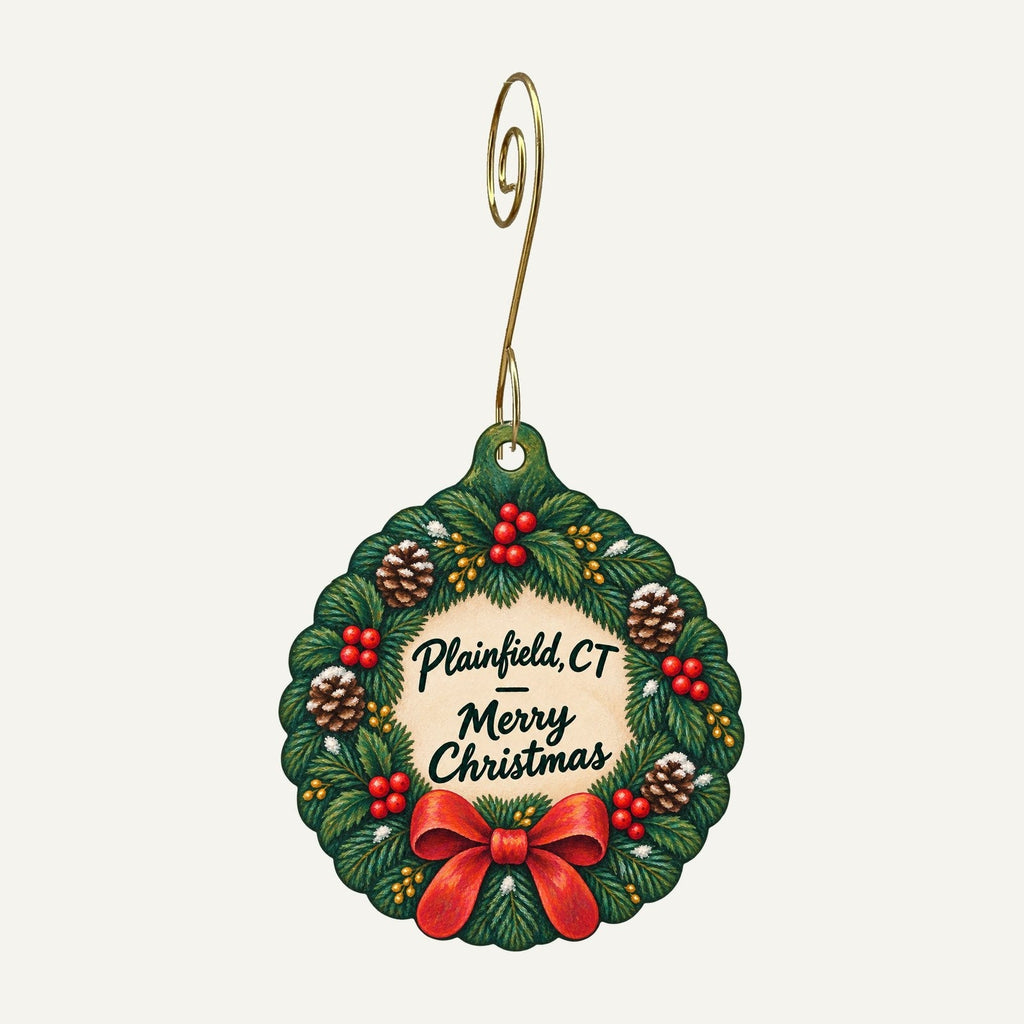 M's Boutique Christmas custom wood ornament OC1299 hanging on hook