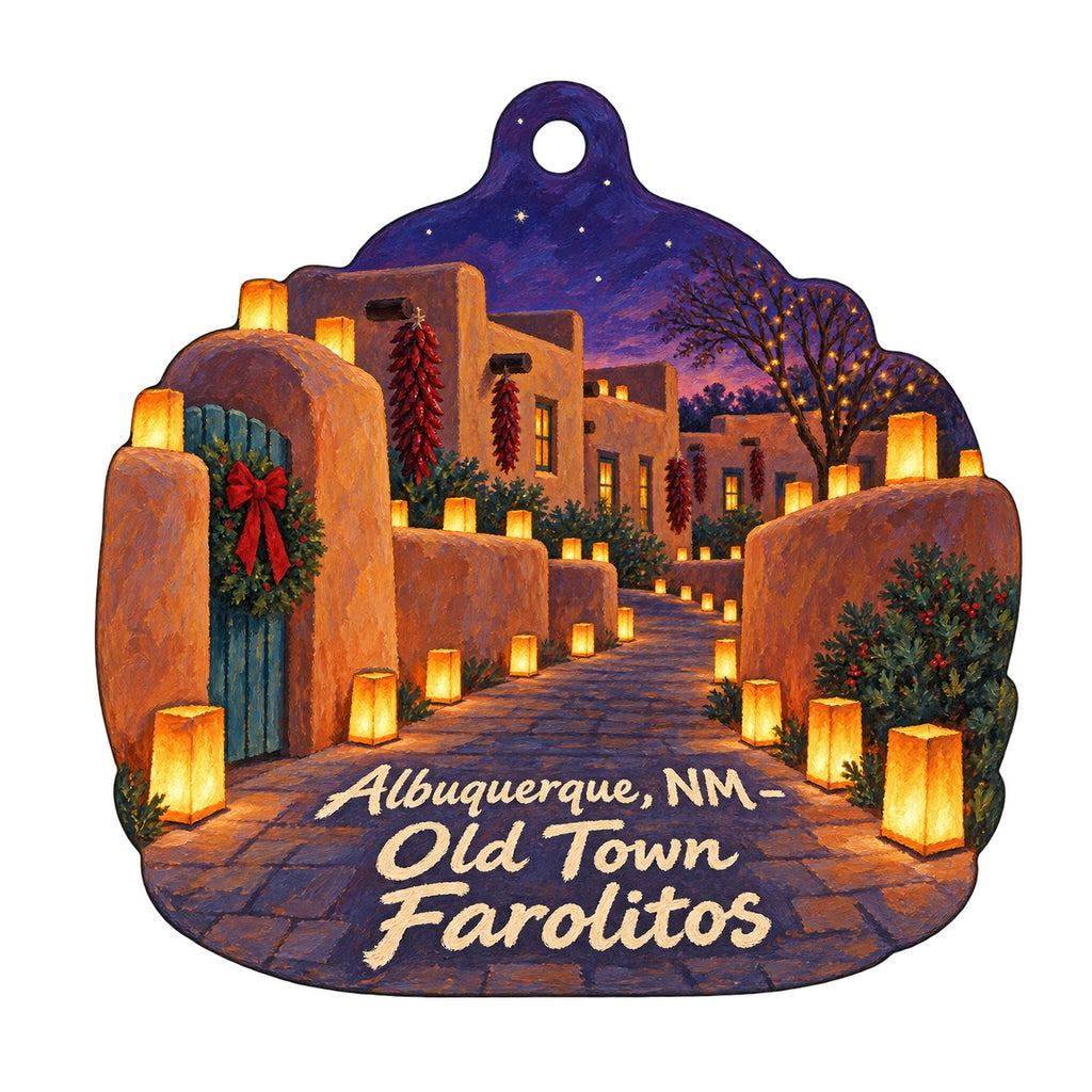 Quirky Used Books & More Christmas custom wood ornament OC1302 on white