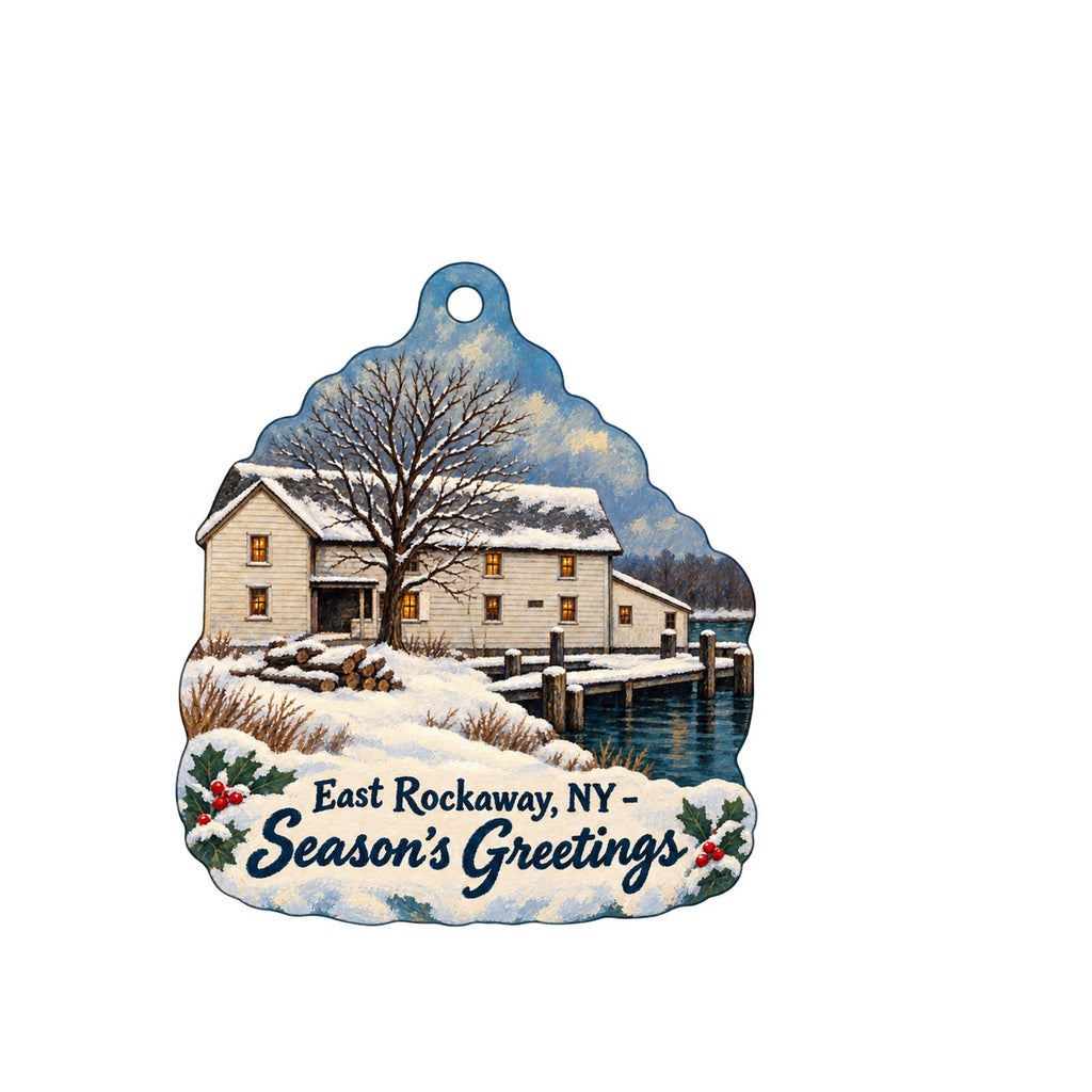 Scharf Industries LLC Christmas custom wood ornament OC1305 on white