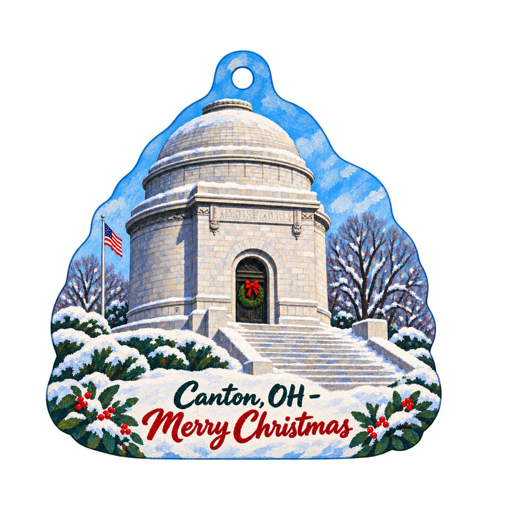 Fieldcrest Estate Ltd Christmas custom wood ornament OC1308 on white