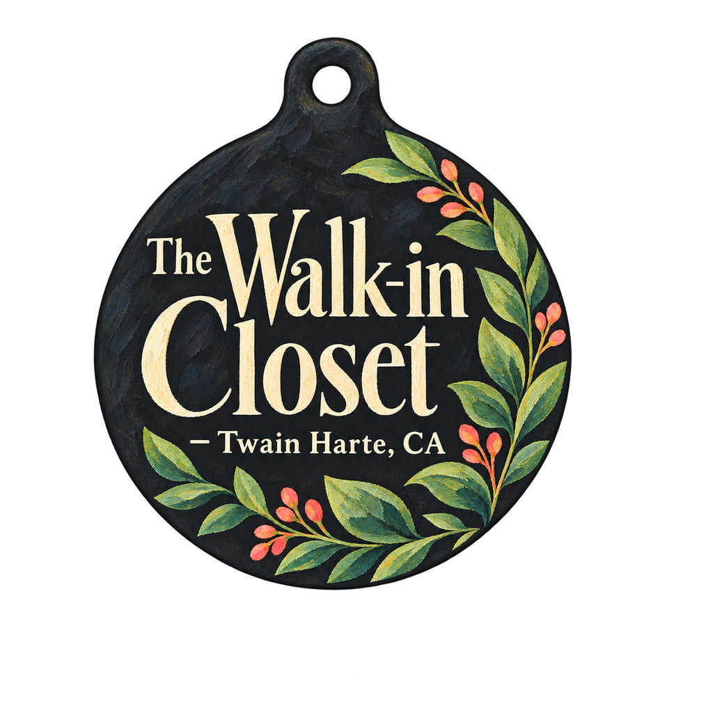 The Walk-in Closet Logo custom wood ornament OC1310 on white