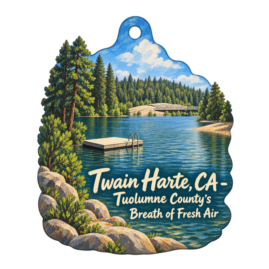 The Walk-in Closet Town Icon custom wood ornament OC1312 on white