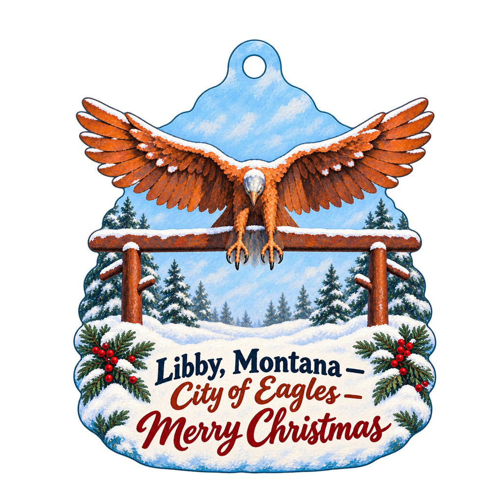 Fix Coffeehouse Christmas custom wood ornament OC1314 on white