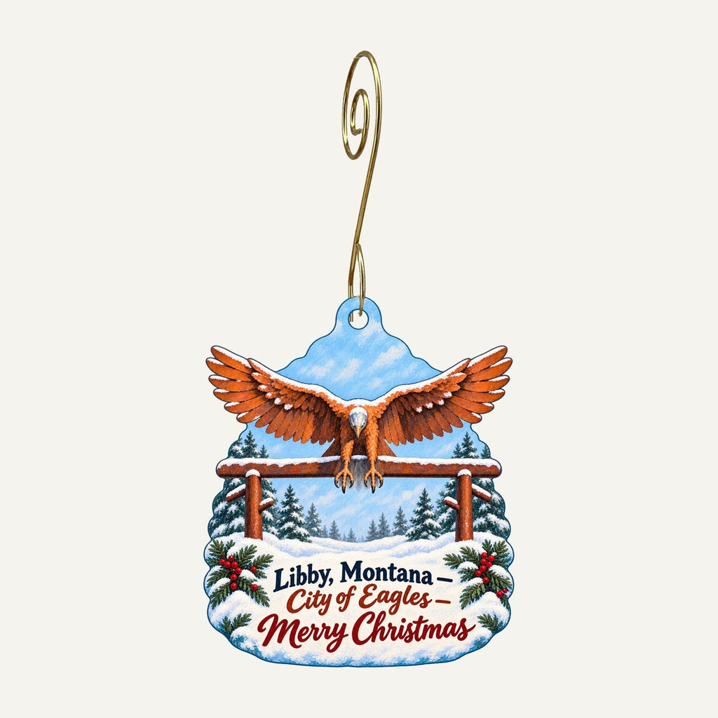 Fix Coffeehouse Christmas custom wood ornament OC1314 hanging on hook