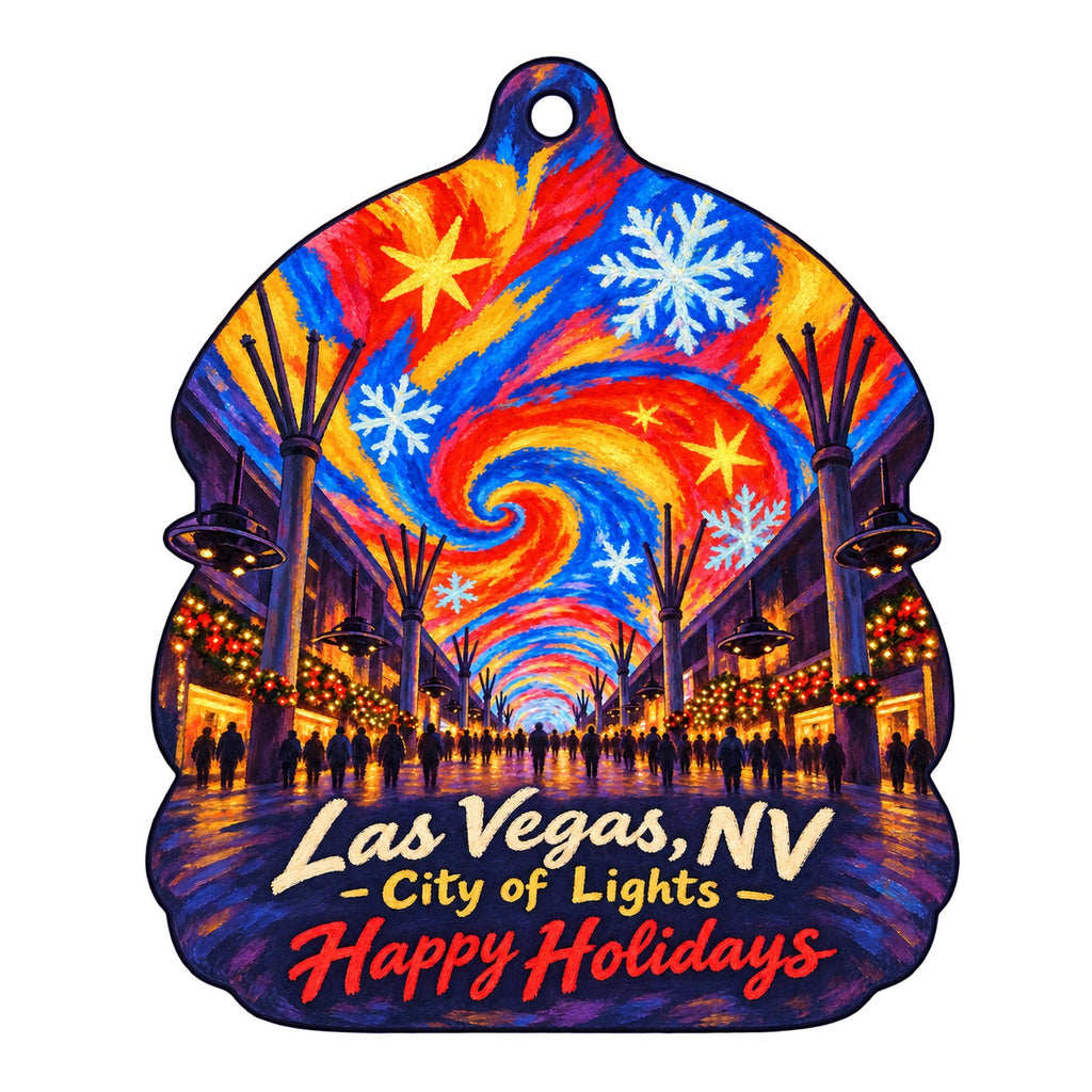 Nevada Legislative Gift Shop Christmas custom wood ornament OC1320 on white