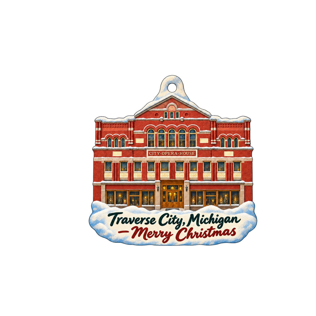 Nifty Things Christmas custom wood ornament OC1332 on white
