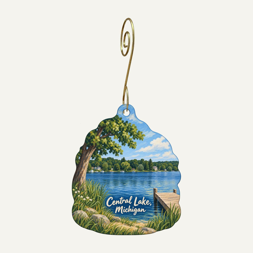Bachmann's Store Town Icon custom wood ornament OC1345 hanging on hook