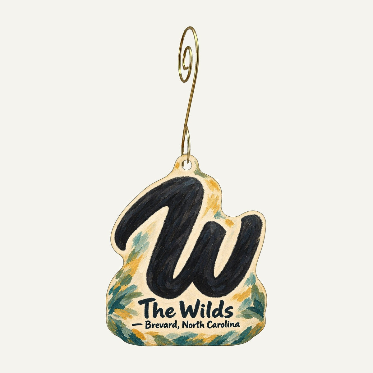 The Wilds Christian Association Logo custom wood ornament OC1358 hanging on hook