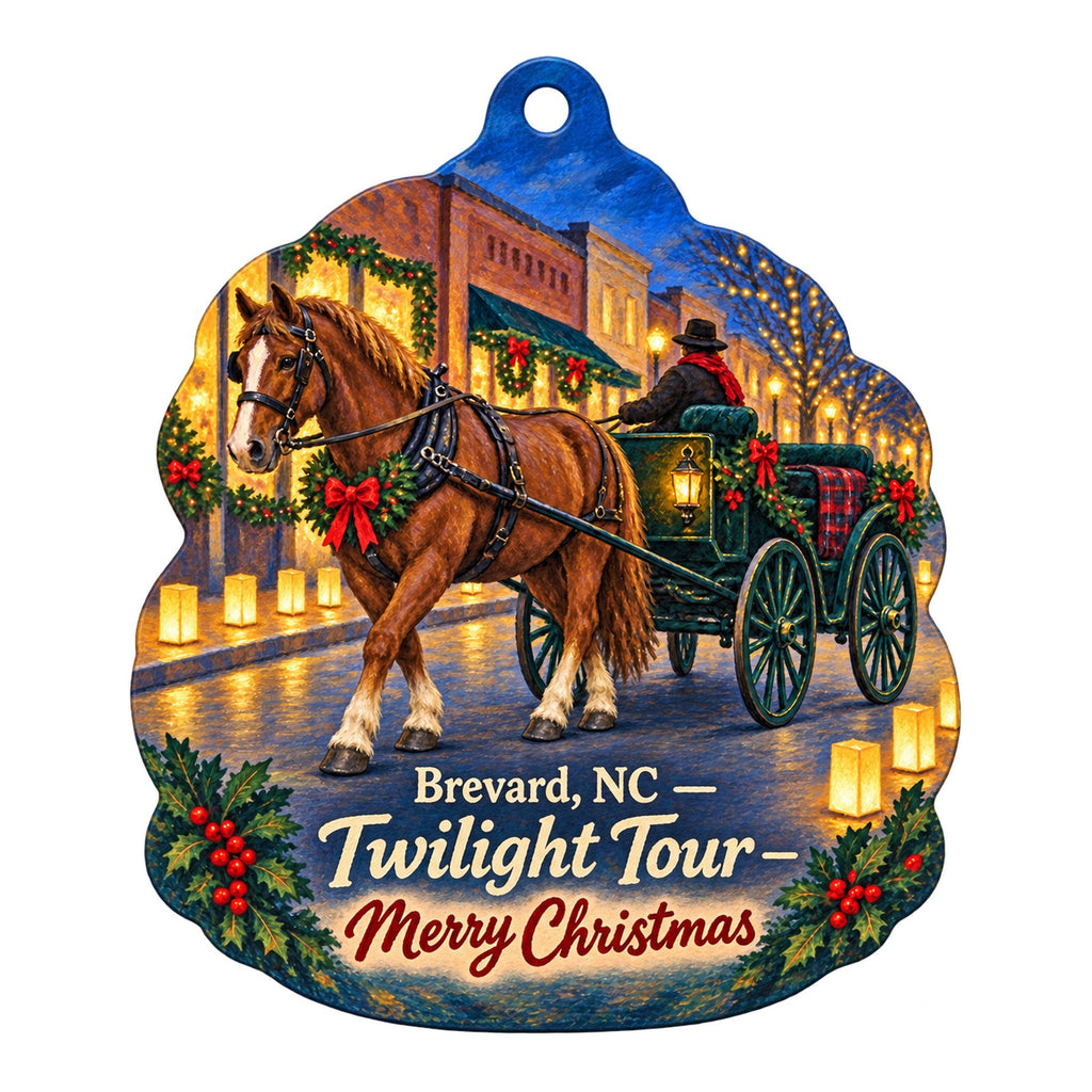 The Wilds Christian Association Christmas custom wood ornament OC1359 on white