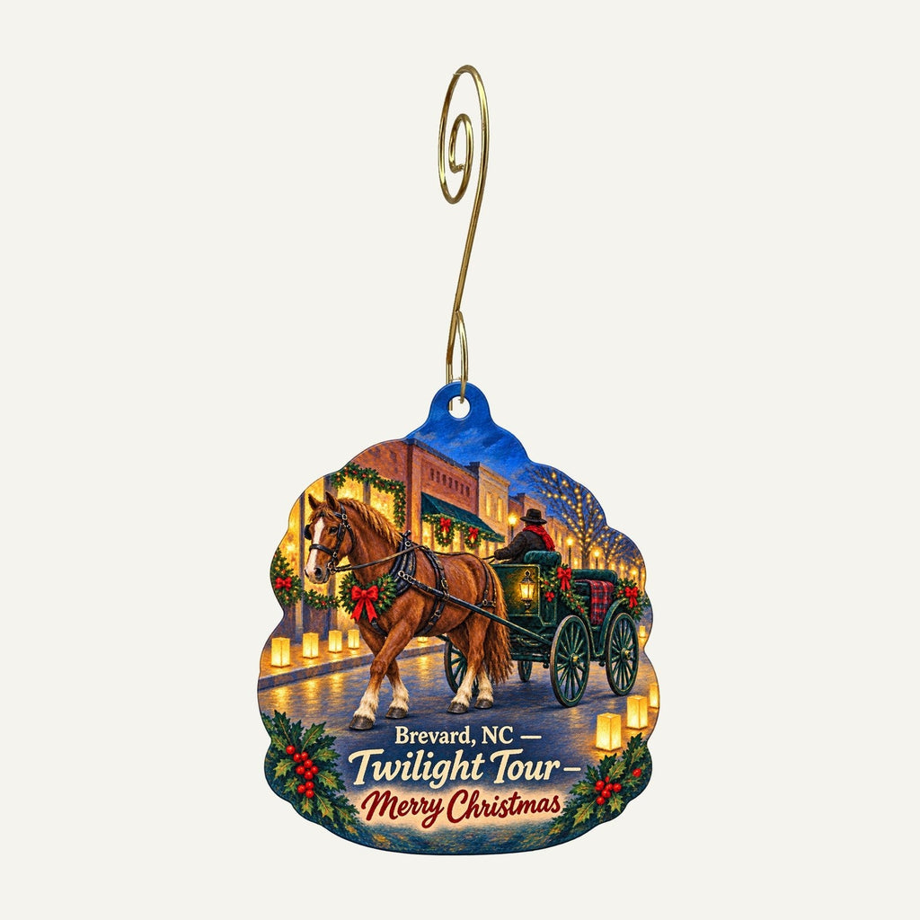 The Wilds Christian Association Christmas custom wood ornament OC1359 hanging on hook