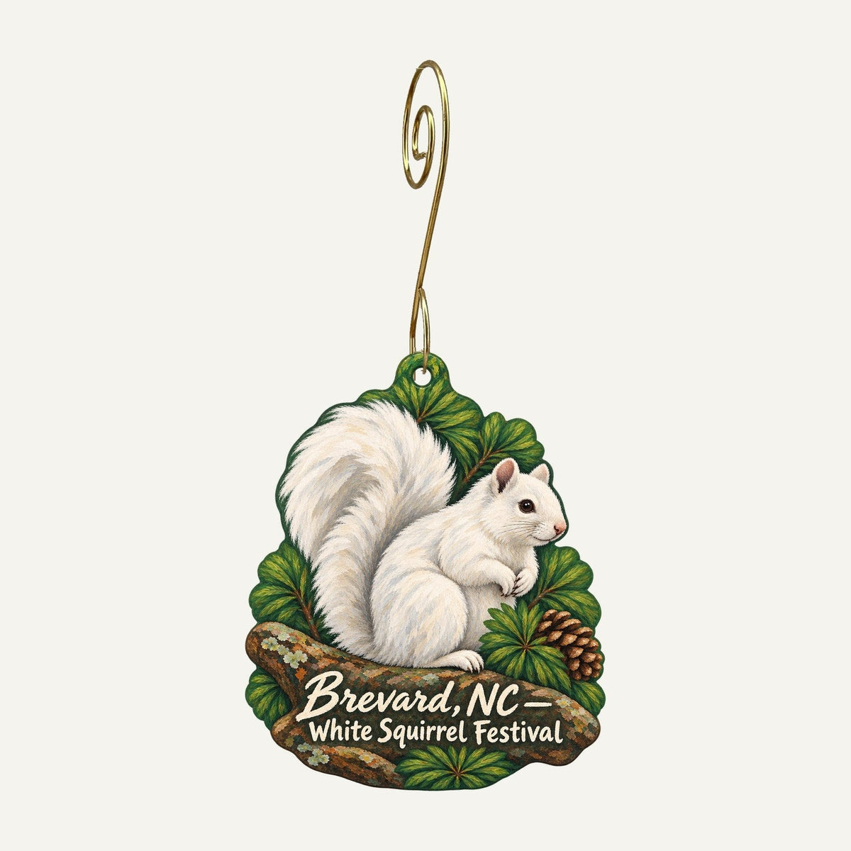 The Wilds Christian Association Town Icon custom wood ornament OC1360 hanging on hook